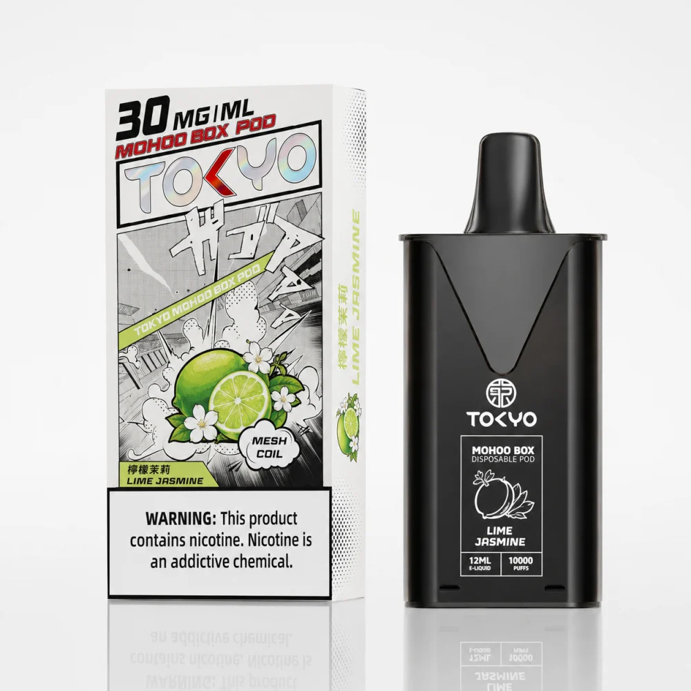 替換式煙彈｜TOKYO MOHOO BOX 東京魔盒｜10000口 12mL 1.0Ω鋼網棉芯 檸檬茉莉