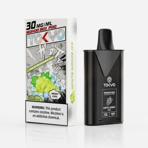 替換式煙彈｜TOKYO MOHOO BOX 東京魔盒｜10000口 12mL 1.0Ω鋼網棉芯 白葡萄冰