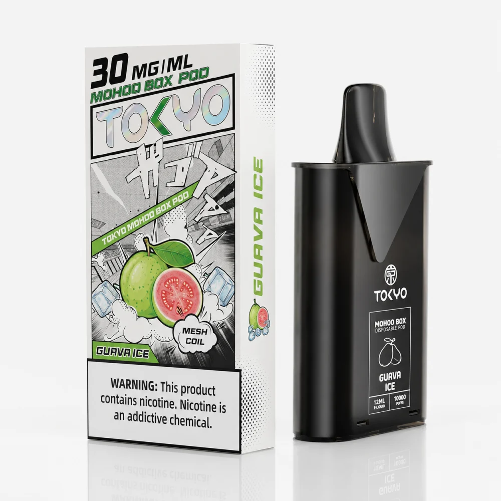 替換式煙彈｜TOKYO MOHOO BOX 東京魔盒｜10000口 12mL 1.0Ω鋼網棉芯 芭樂冰