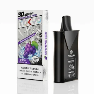 替換式煙彈｜TOKYO MOHOO BOX 東京魔盒｜10000口 12mL 1.0Ω鋼網棉芯 葡萄冰