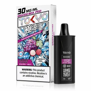 替換式煙彈｜TOKYO MOHOO BOX 東京魔盒｜10000口 12mL 1.0Ω鋼網棉芯 貴妃葡萄（極涼）